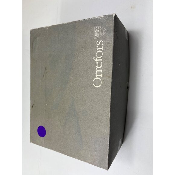 Orrefors Sweden Crystal Champagne Flutes In Box Set Of 2 Elegant Stemware C1 - Picture 6 of 7